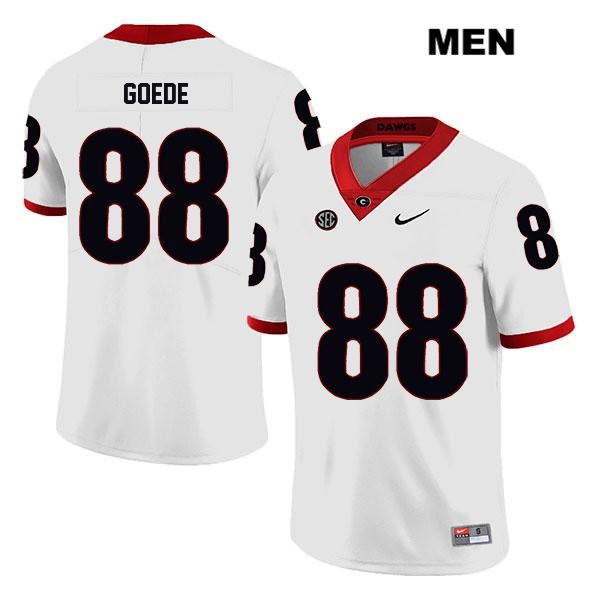 Georgia Bulldogs Men's Ryland Goede #88 NCAA Legend Authentic White Nike Stitched College Football Jersey FGL5456UL